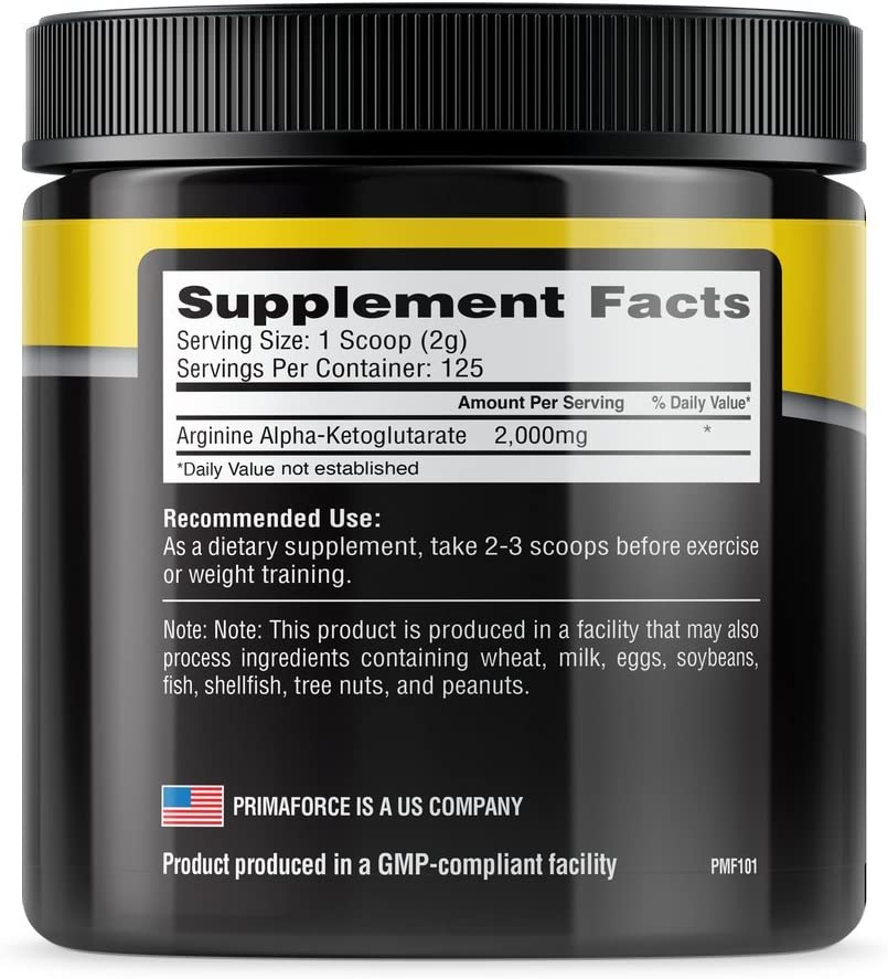 PrimaForce-AAKG-Nutrition-facts-gymstore