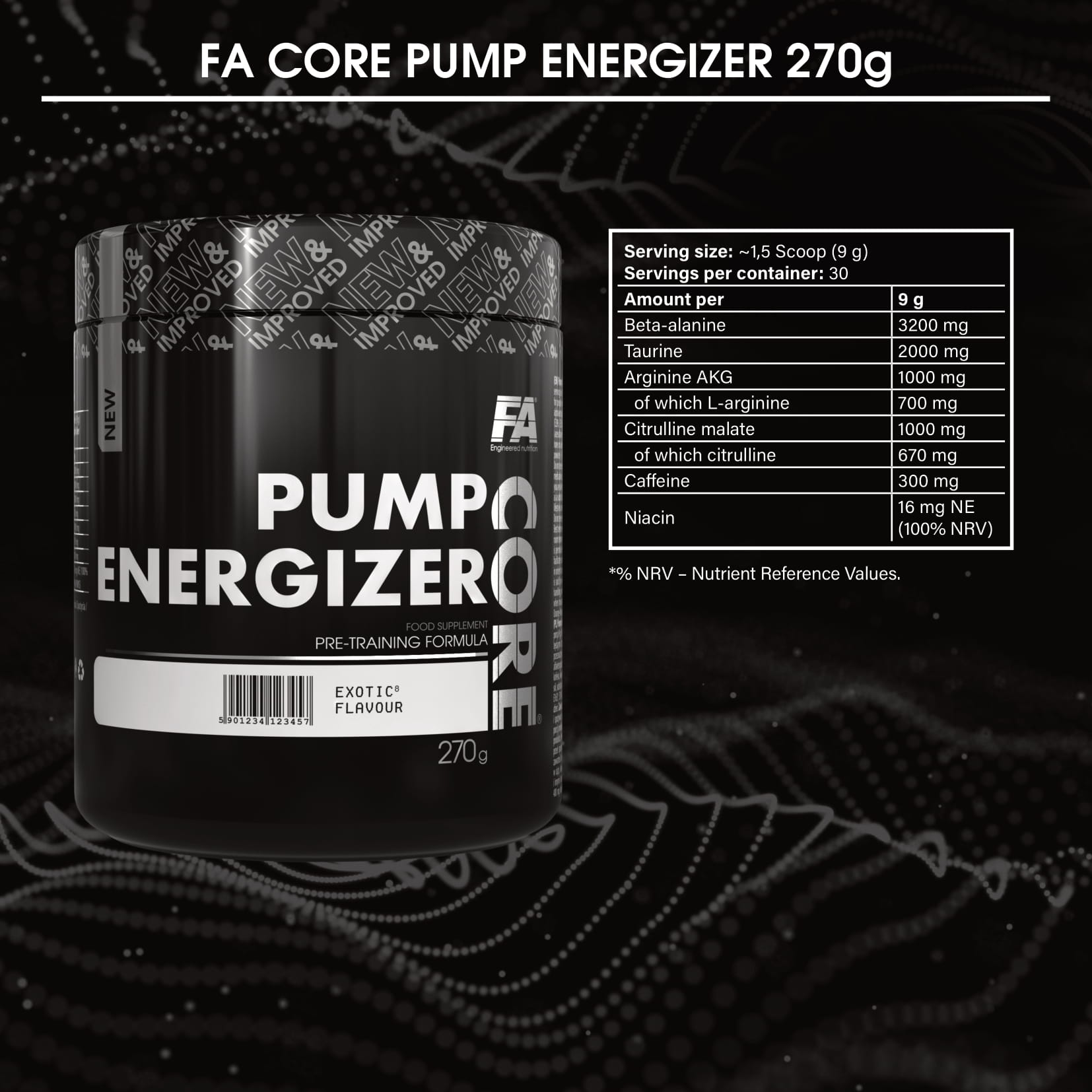 fa-core-pump-energizer-pre-workout-30-servings-216-gram