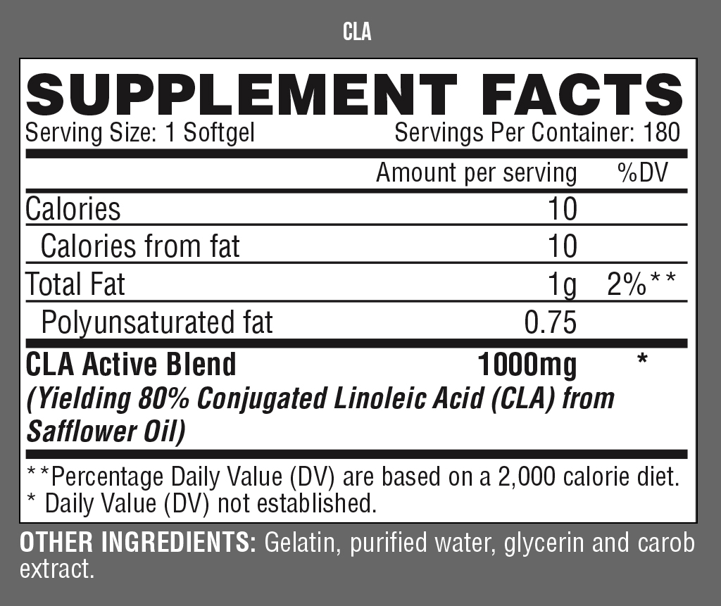lIPO6-CLA-nutrition-facts-gymstore