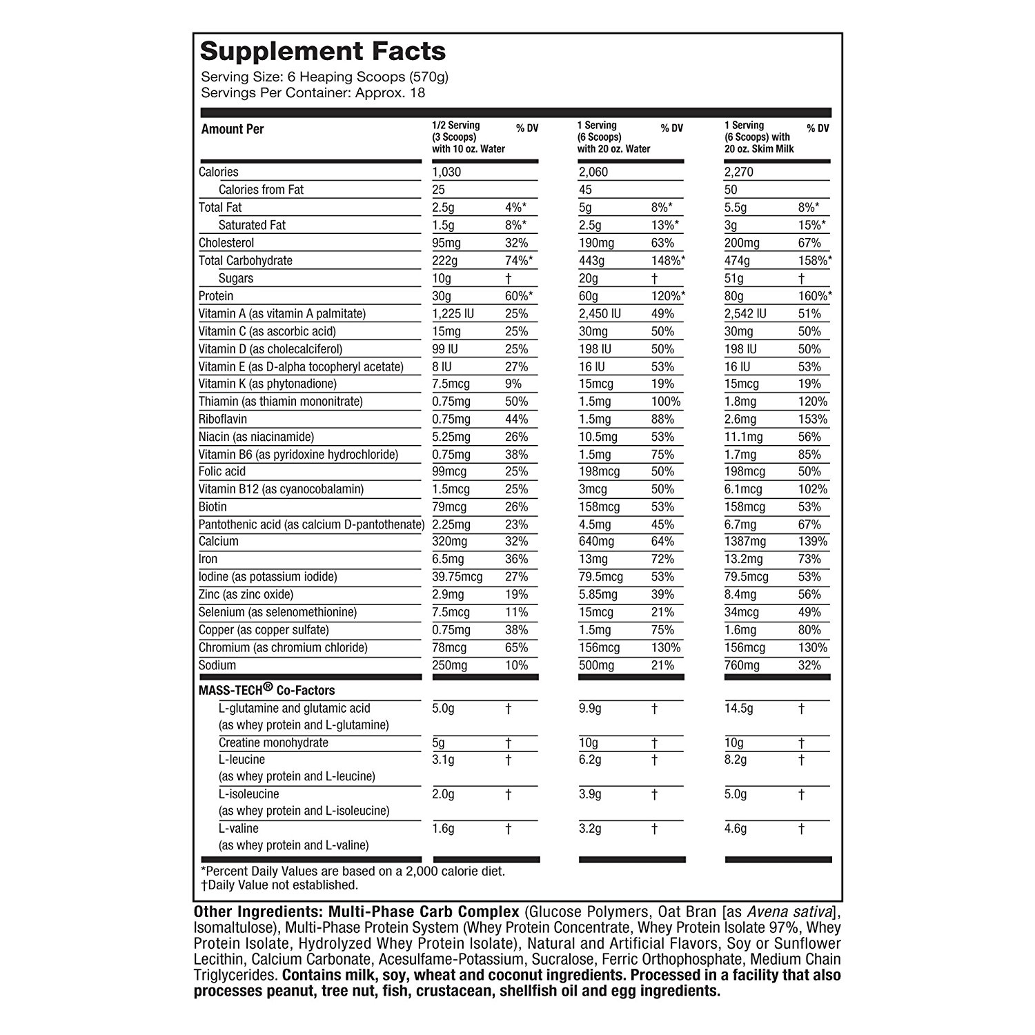 MuscleTech-Mass-Tech-Extreme-2000-22-lbs-supplement-facts