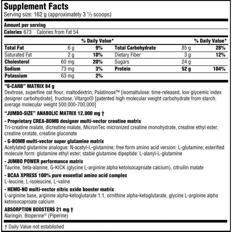 Scitec-Jumbo-Professional-Nutrition-facts-gymstore