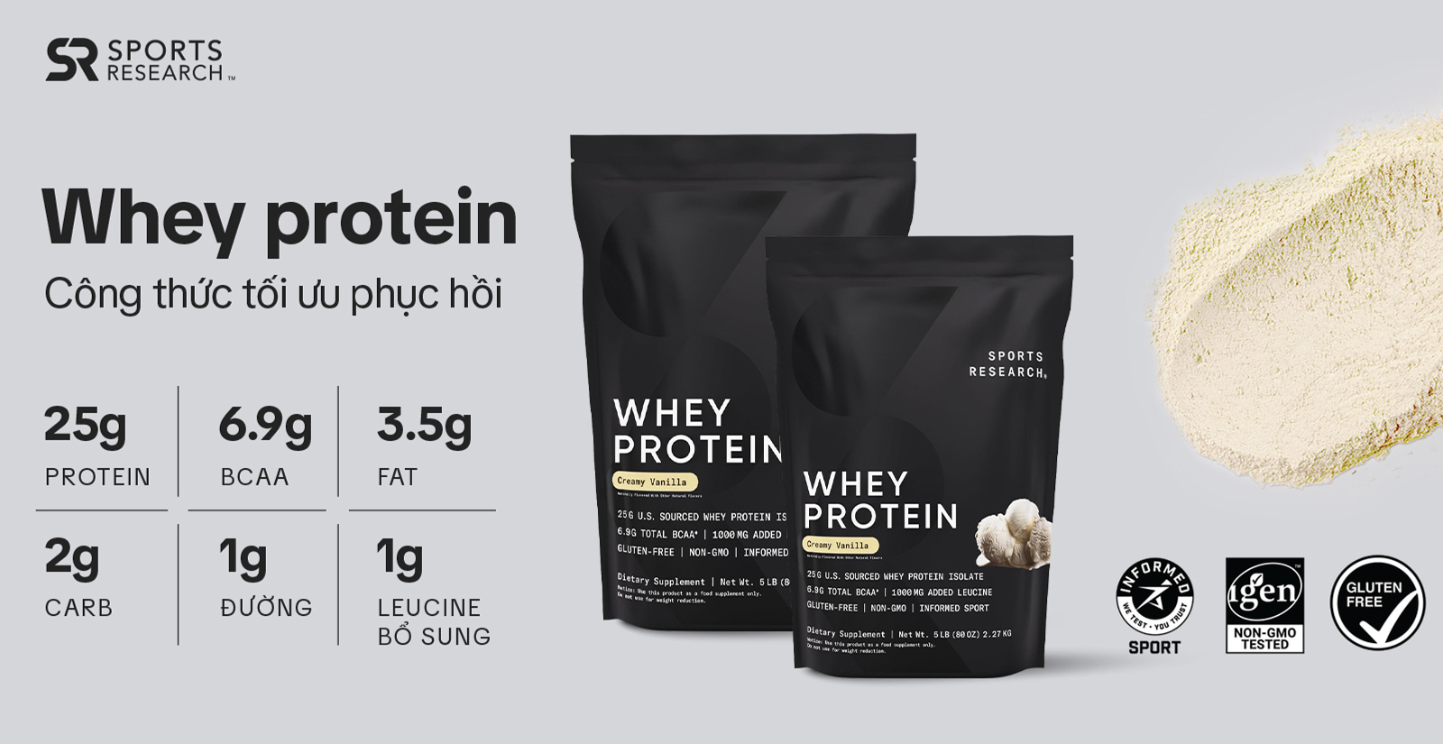 Sports Research Whey Protein Nổi Bật