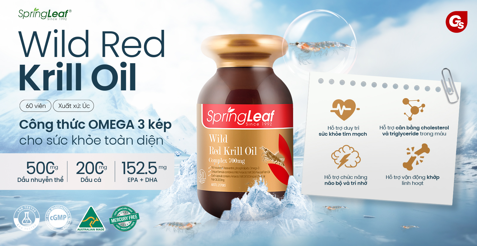 Springleaf Wild Red Krill Oil