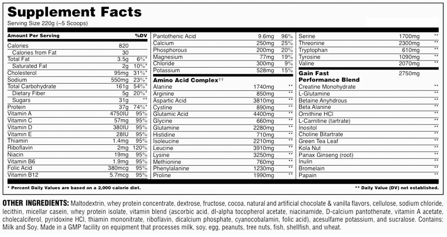 universal-gain-fast-chocolate-shaket-sua-tang-can-nhanh-gymstore-nutrition-fact