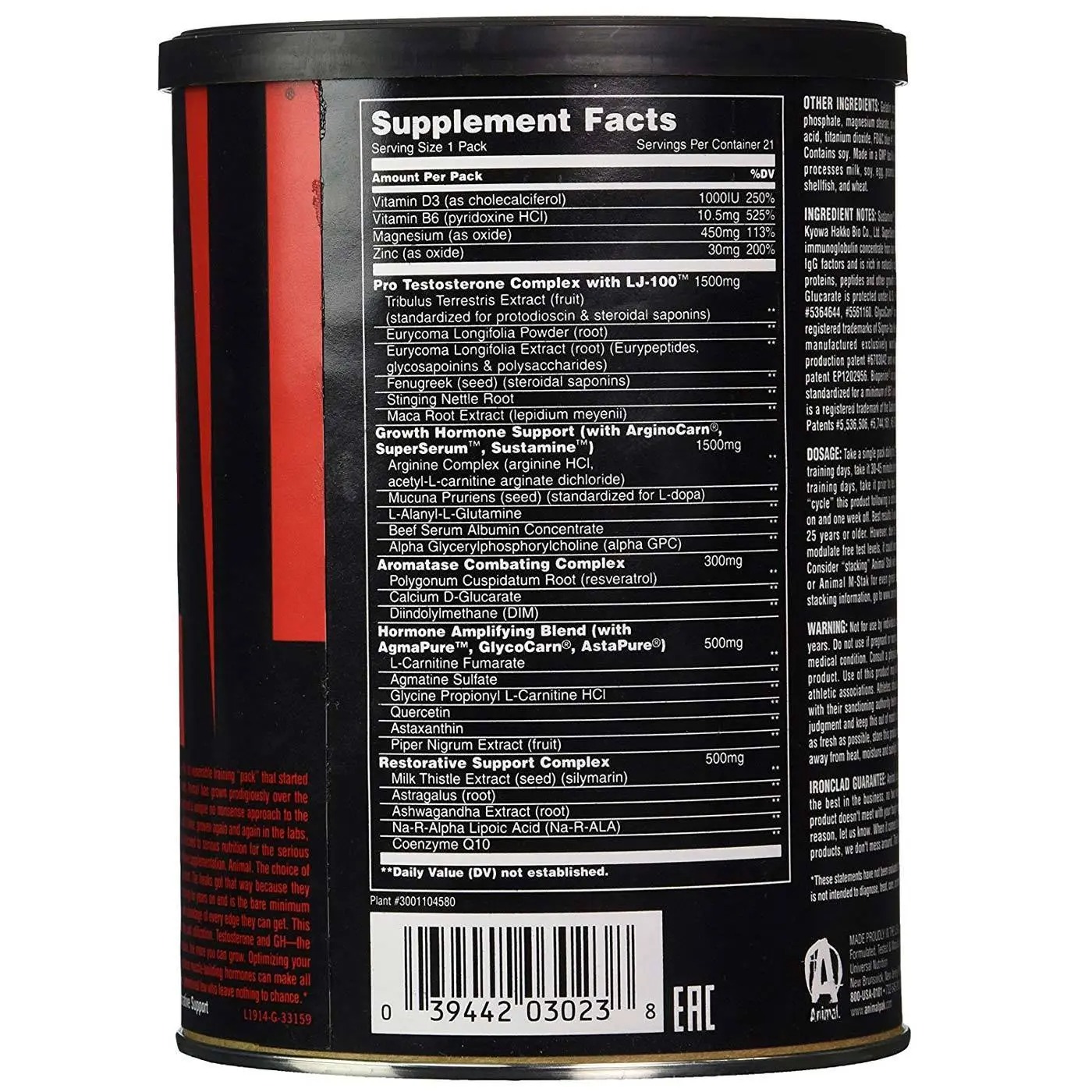 Universal-Nutrition-Animal-Stak-21-Packs-nutrition-fact-gymstore