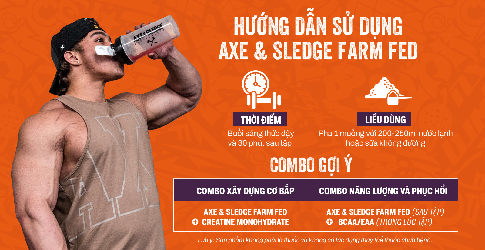 Axe Sledge Farm Fed Cách Dùng