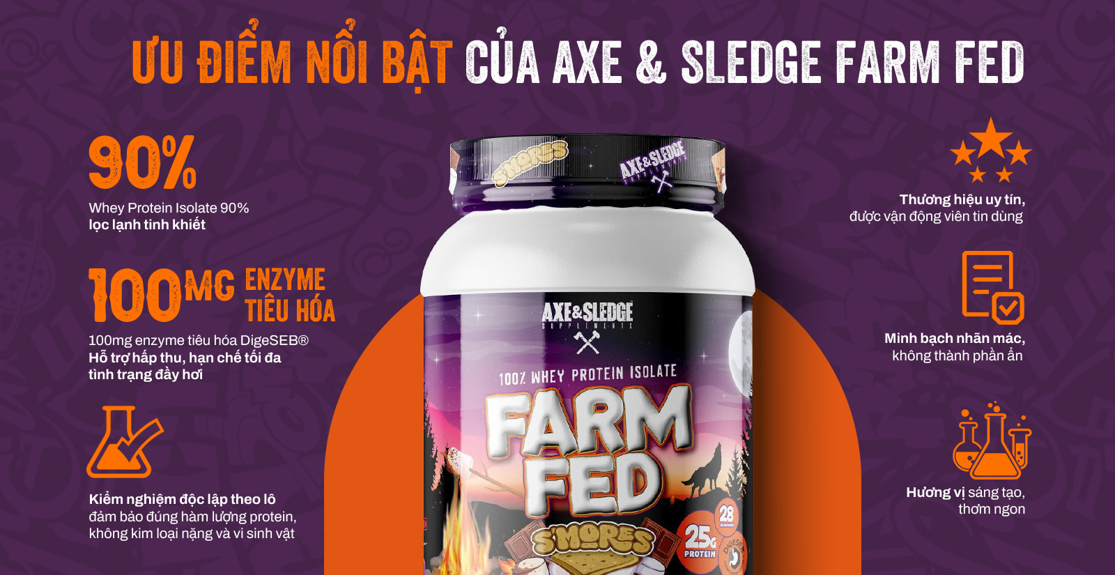 Axe Sledge Farm Fed Ưu Điểm