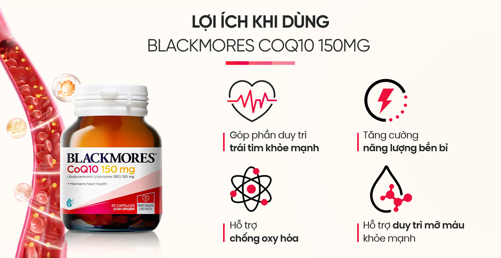 Blackmores CoQ10 150mg Ưu Điểm