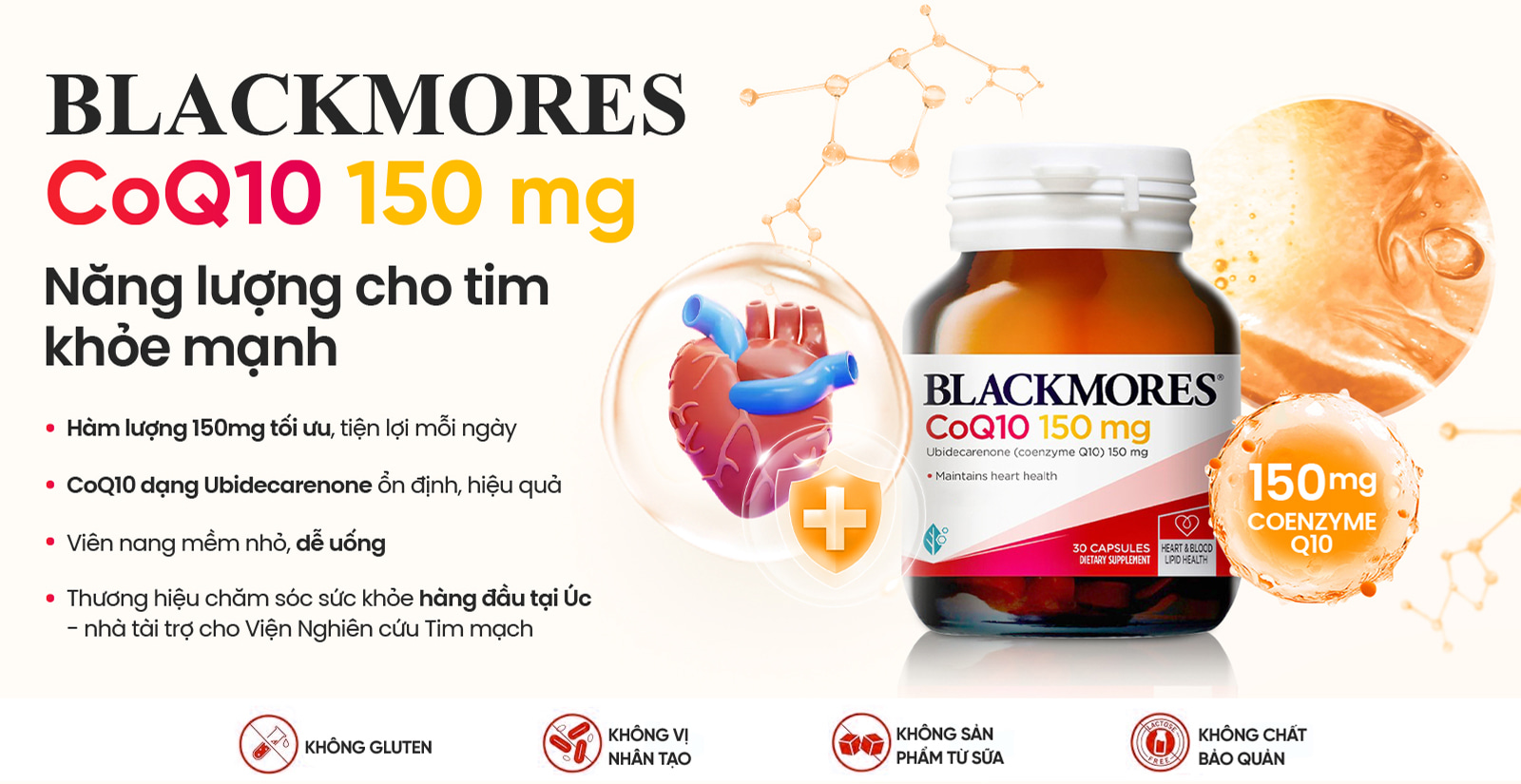 Blackmores CoQ10 150mg Ưu Điểm