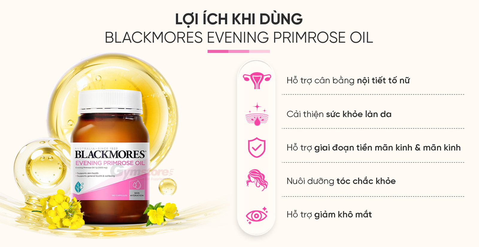 Blackmores Evening Primrose Oil Lọi Ích