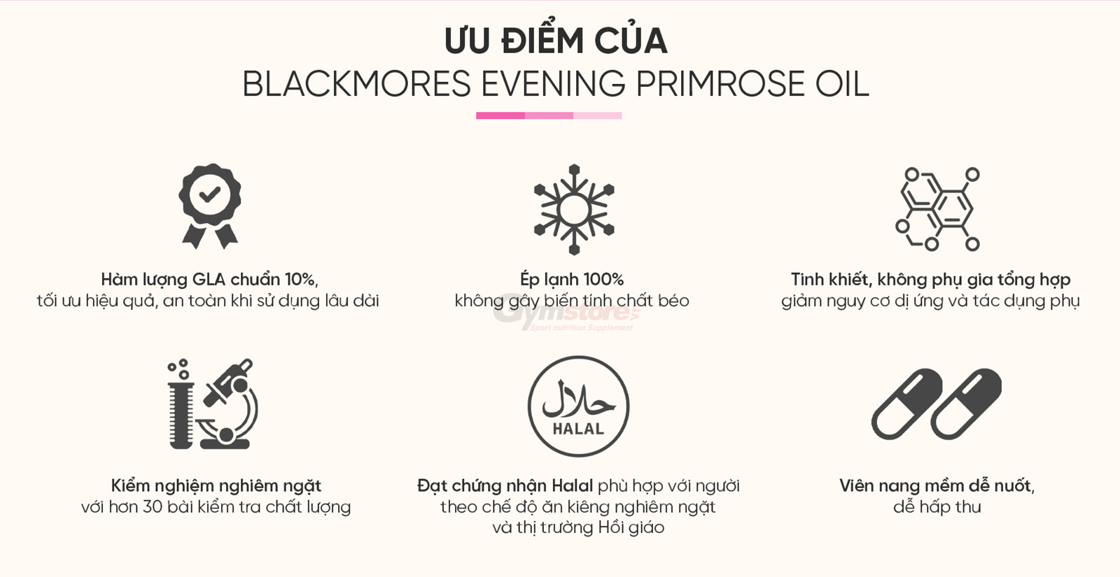 Blackmores Evening Primrose Oil Ưu Điểm