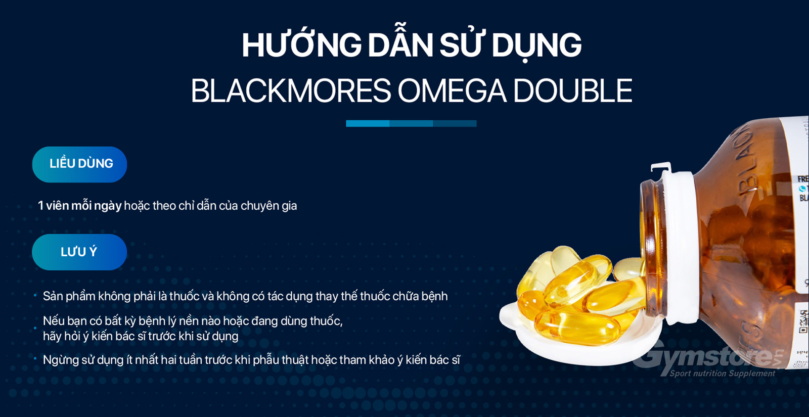 Blackmores Omega Double Hướng Dẫn Sử Dụng