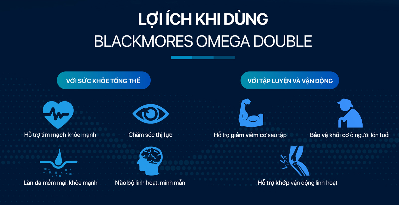 Blackmores Omega Double Lợi Ích