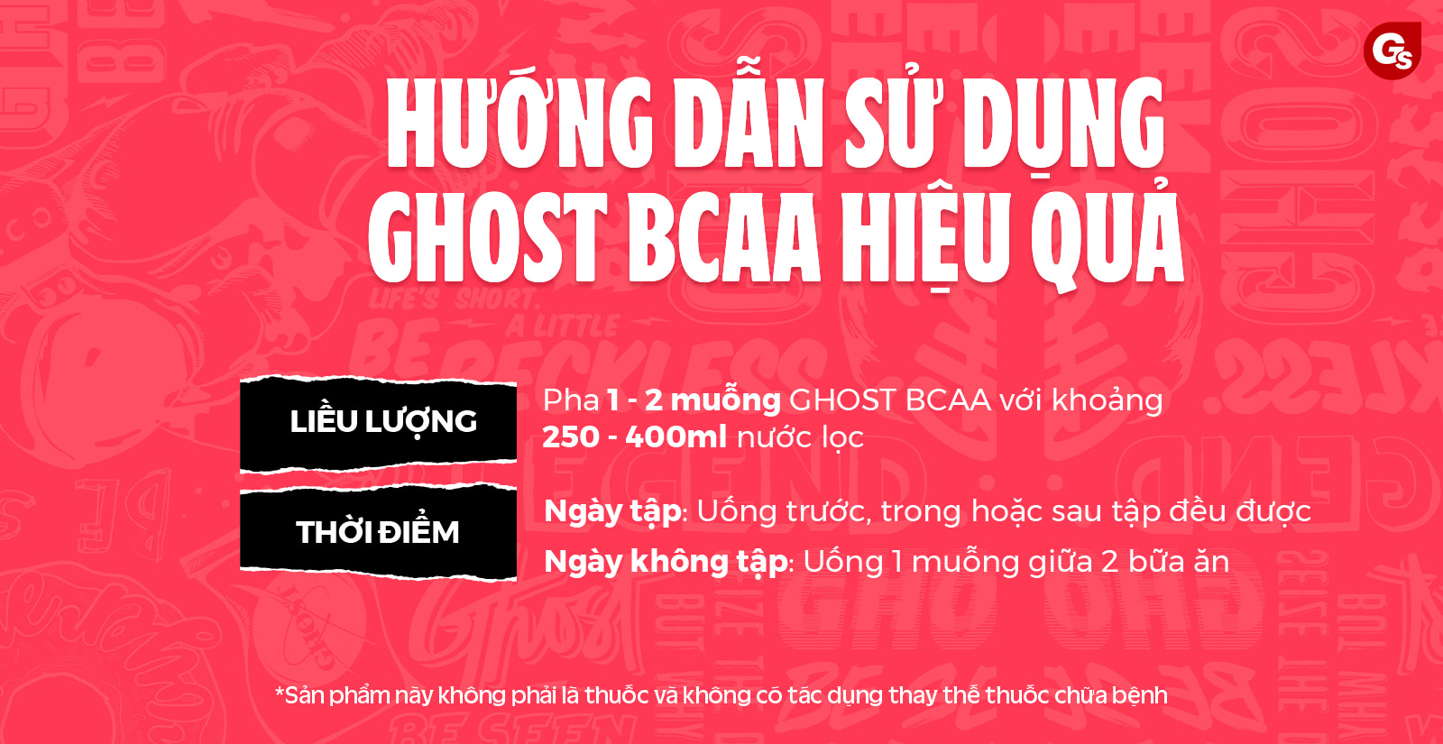 Ghost BCAA Cách Dùng