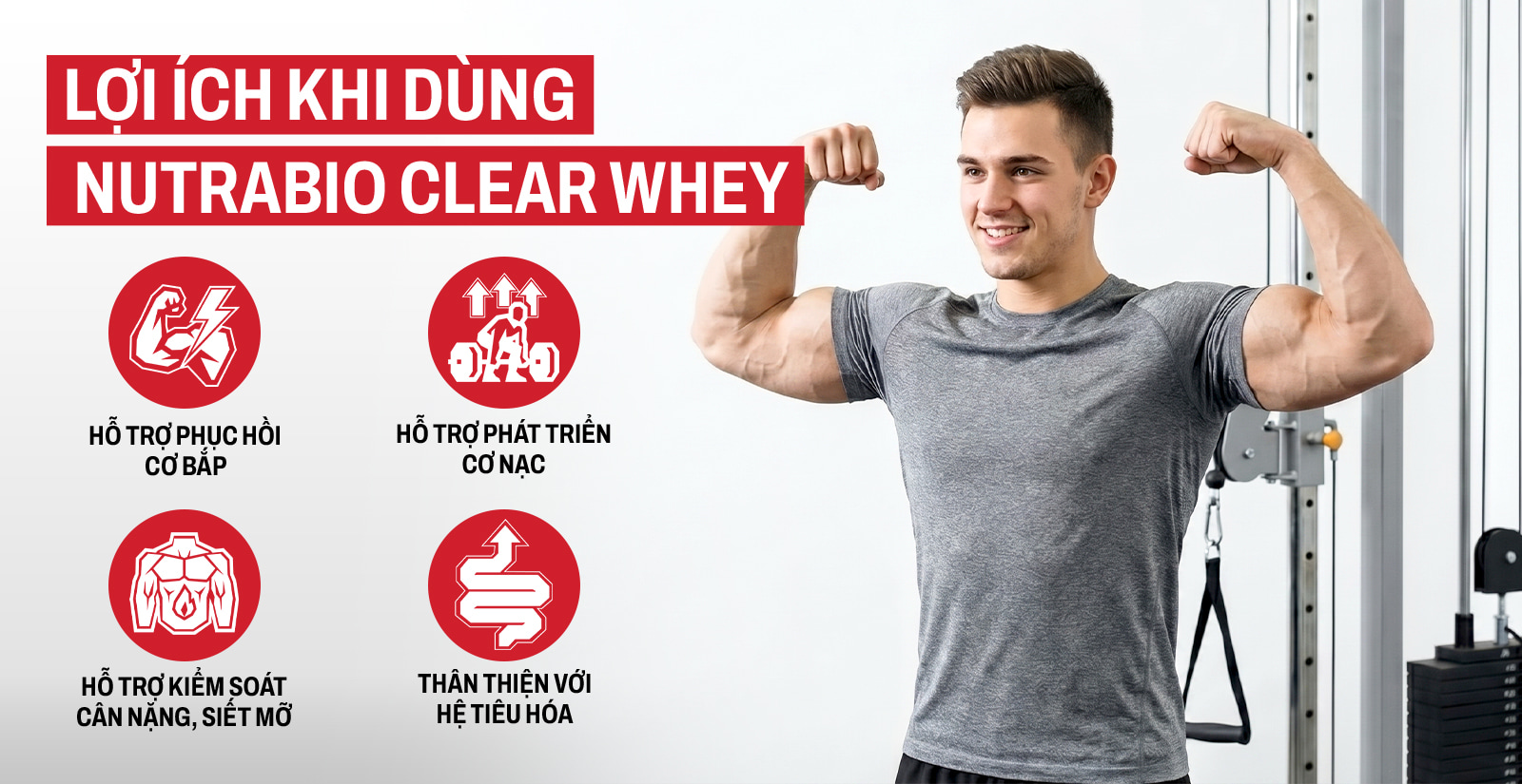 Nutrabio Clear Whey Lợi Ích