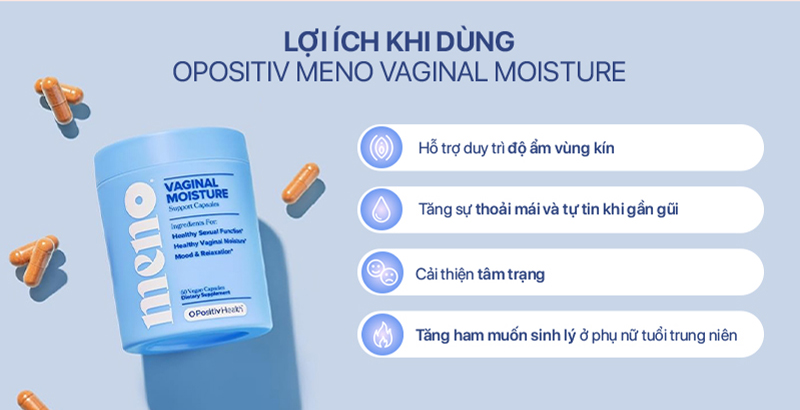 OPositiv Meno Vaginal Moisture Công Dụng Gymstore