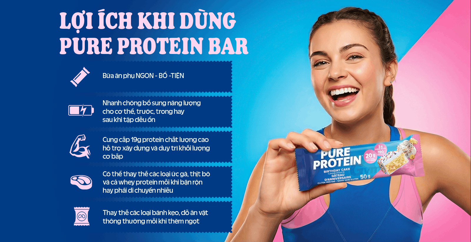 Pure Protein Bar Lợi Ích
