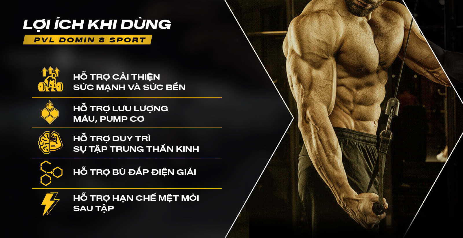 PVL Domin 8 Sport Lợi Ích