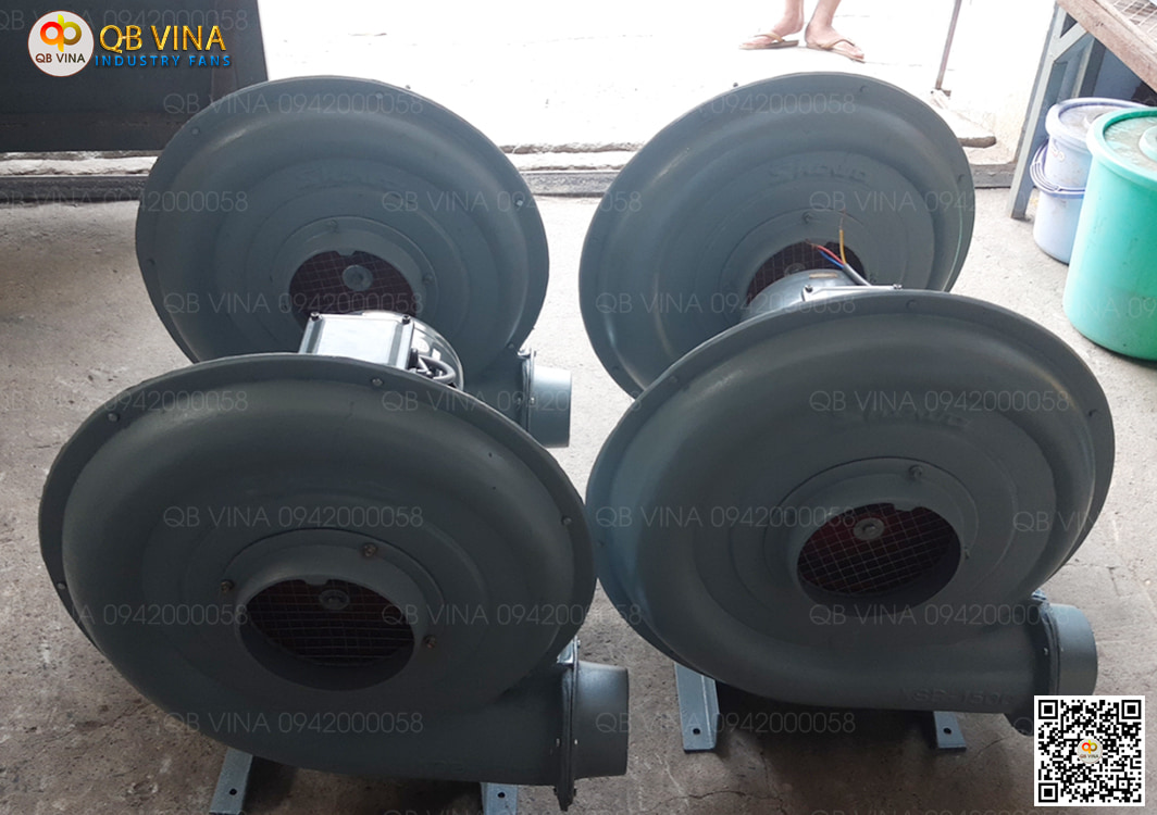 quạt thổi khí con sò cho hầm phân Biogas