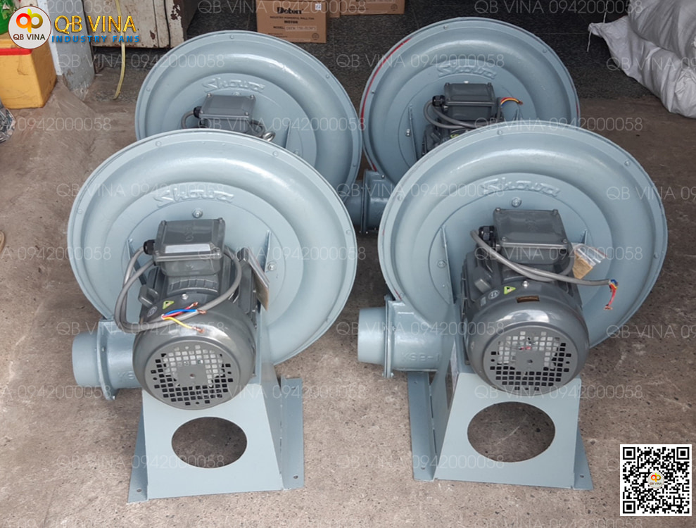 quạt thổi khí con sò cho hầm phân Biogas