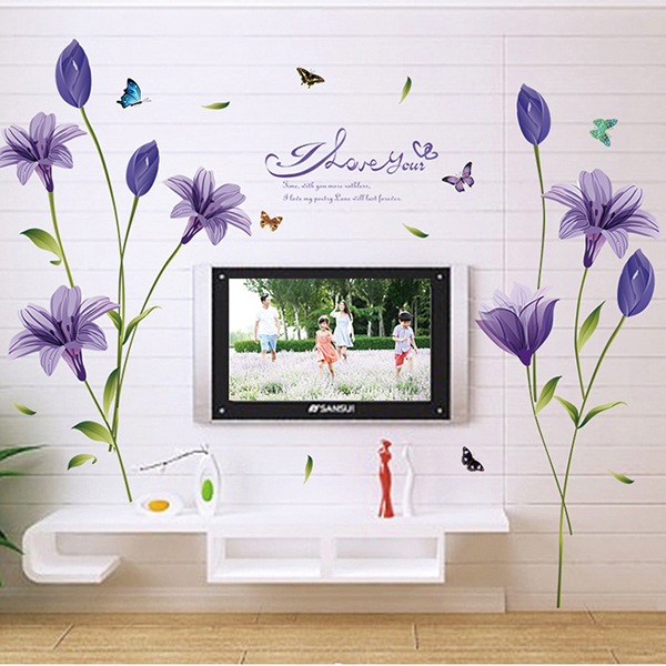 Decal dán tường hoa trang trí - DC596