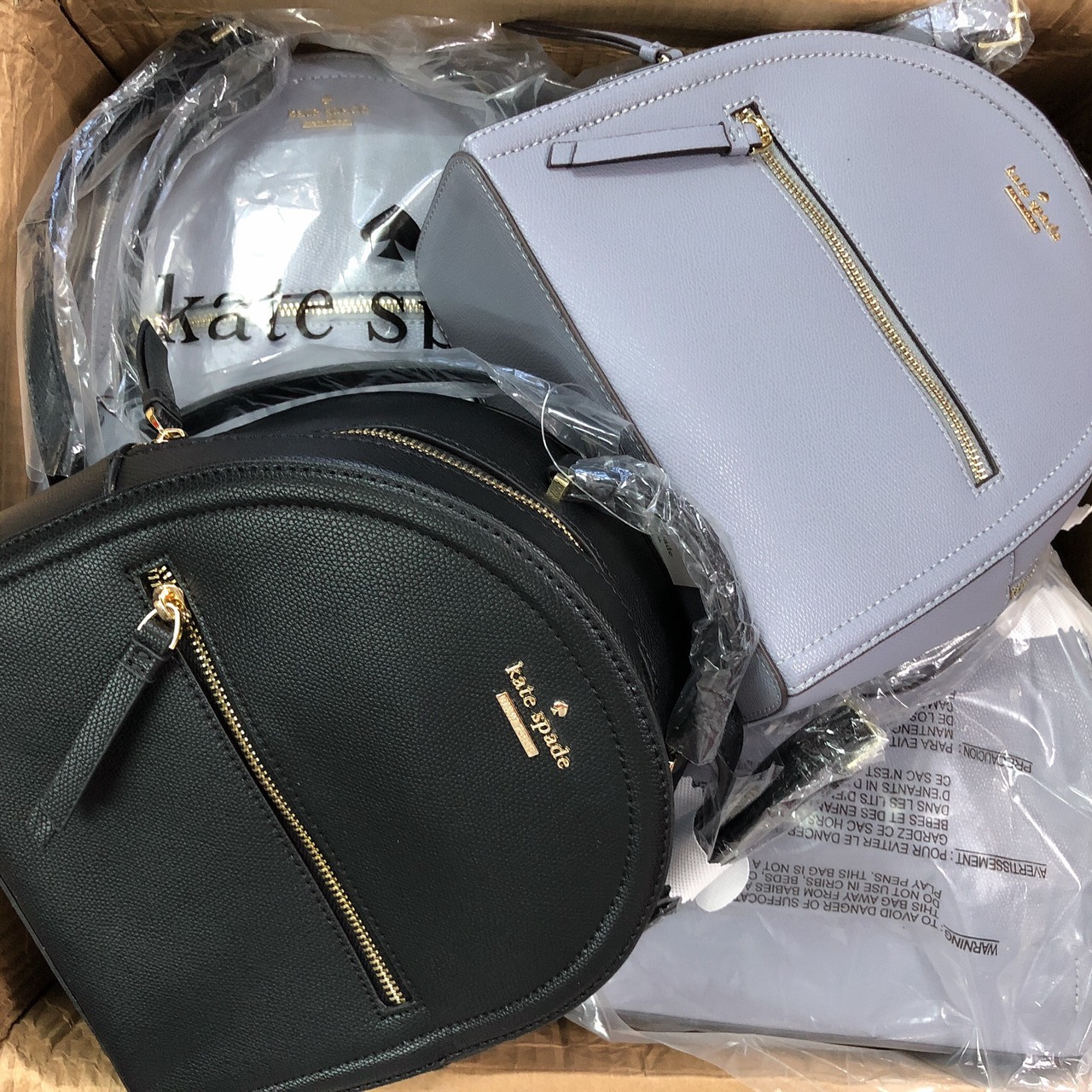 Balo Kate Spade trơn bầu - XK811