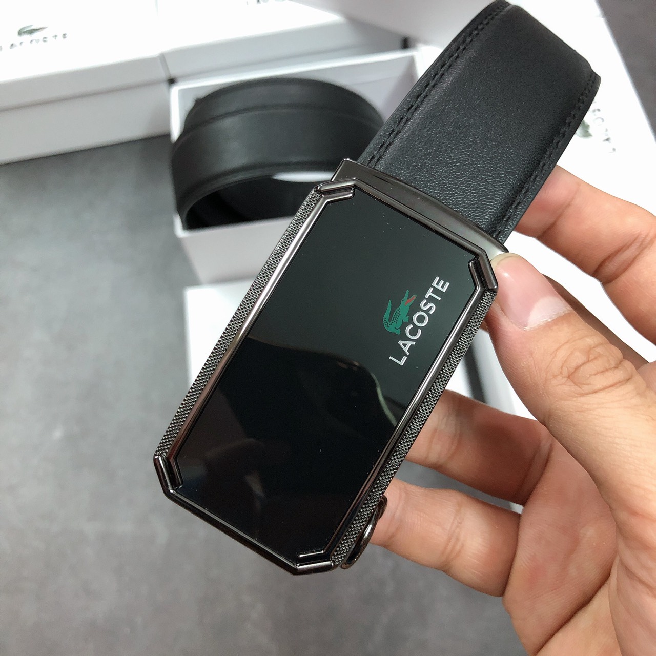 Nịt Lacoste gương viền 2 cạnh - NN133