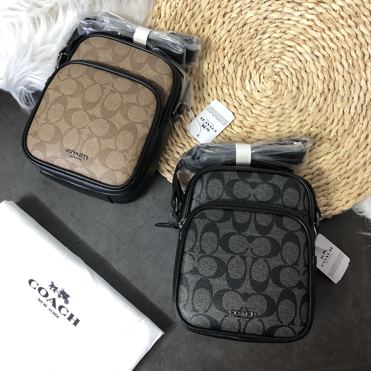 Túi Coach nam bầu chữ C - C060