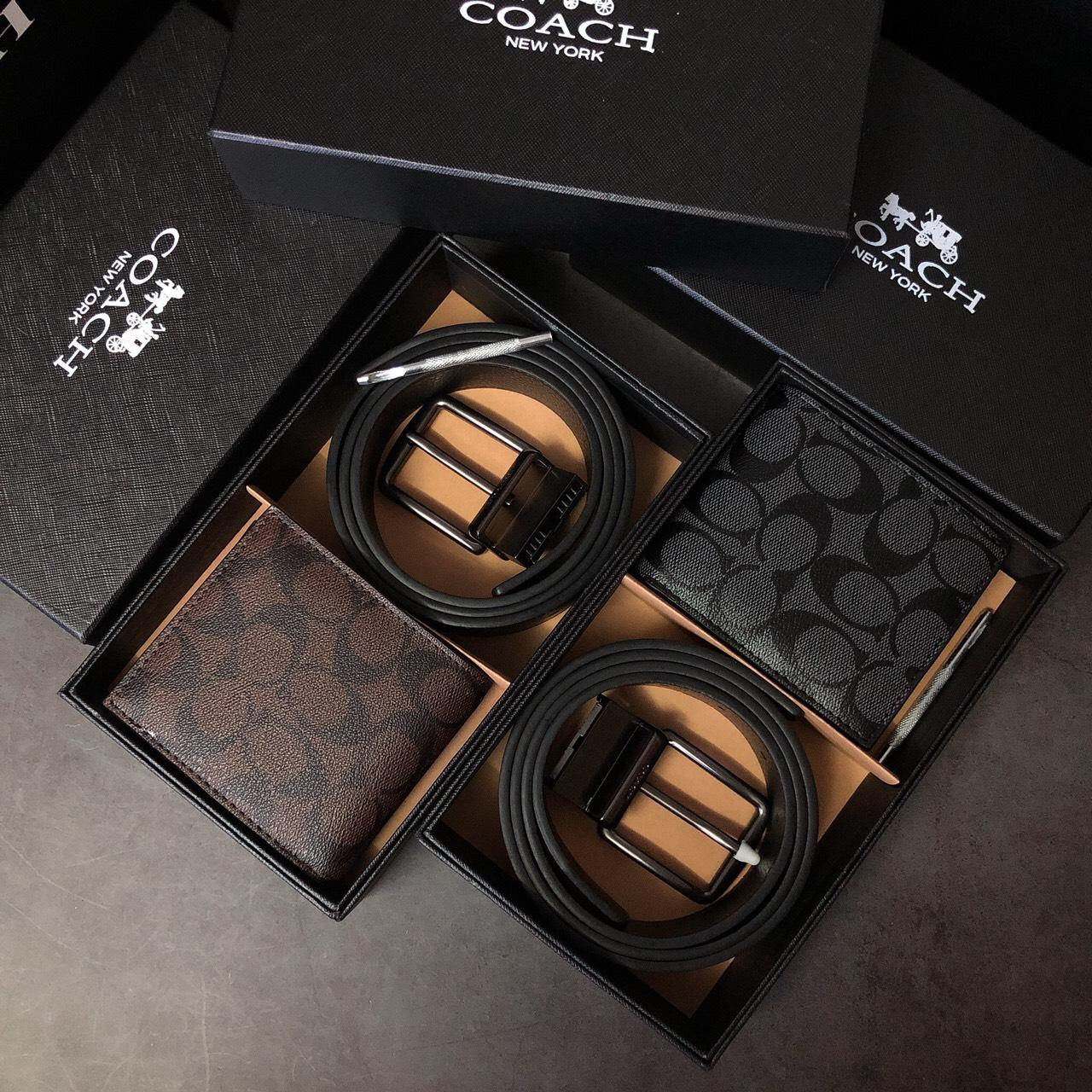 Set Coach ví C + nịt gài - S025