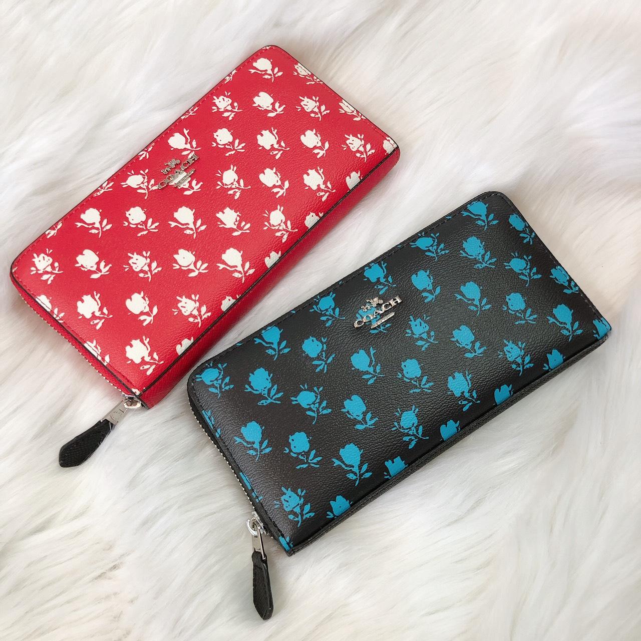 Ví Coach hoa tulip - V133