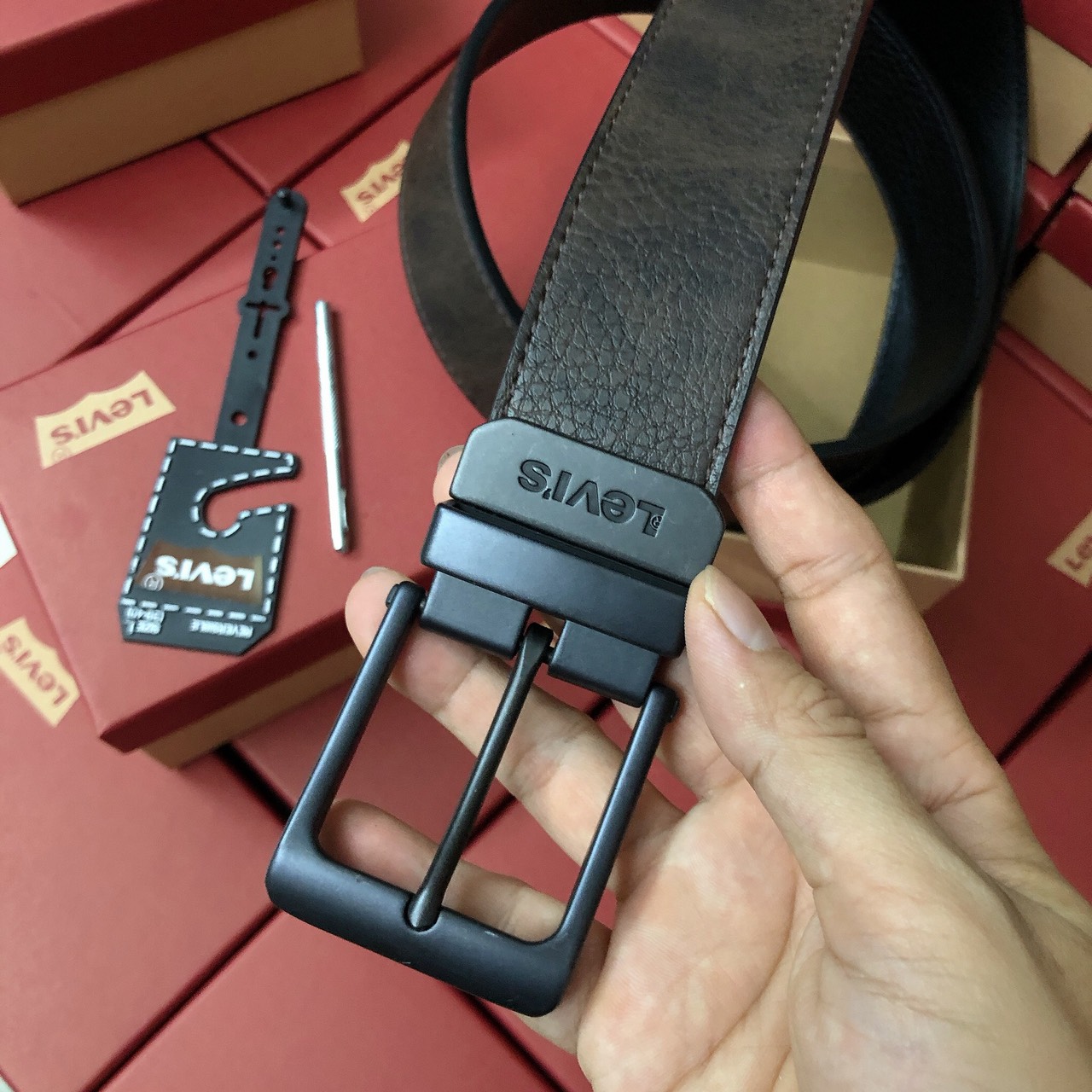 Nịt Levis dây nâu - NN162