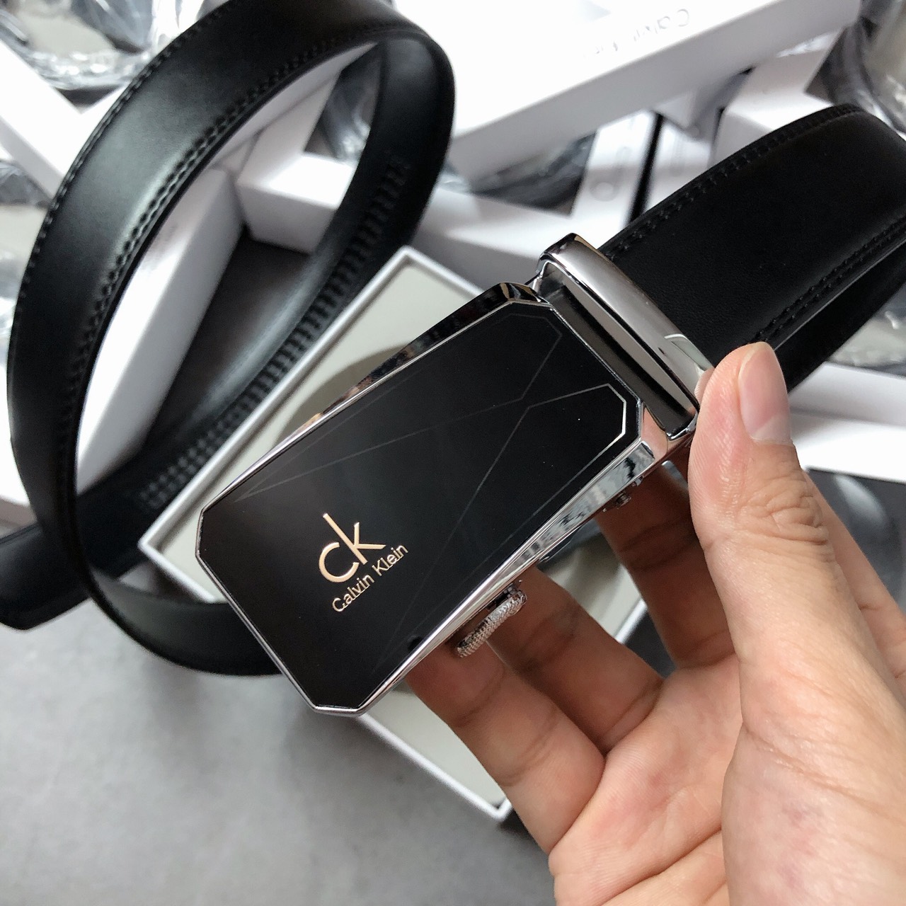 Nịt Ck khóa 2 mũi tên - NN222