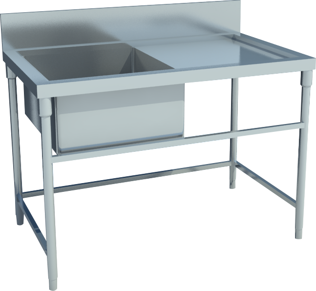 Chậu rửa inox đơn có bàn
