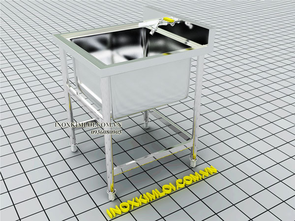 chau rua inox phong sach