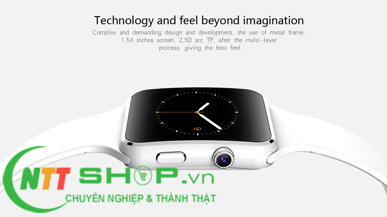 Đồng hồ thông minh Smartwatch cao cấp X6 (màu Trắng) (Ảnh 3)