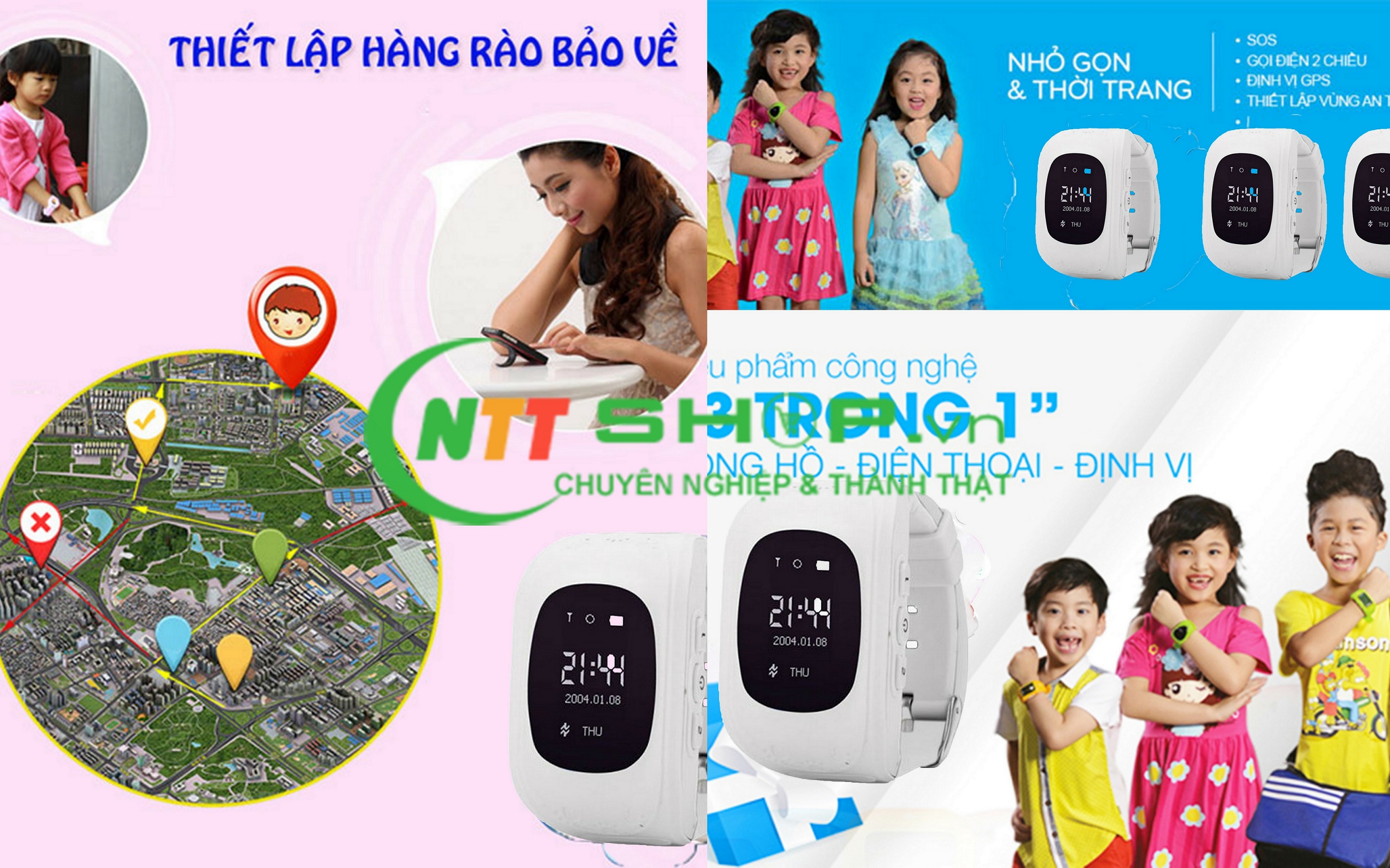 Đồng hồ thông minh định vị Q50 cho trẻ em (Màu trắng) (Ảnh 2)