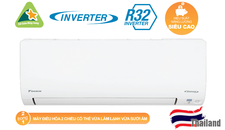 Điều hòa Daikin 2 chiều 9000BTU Inverter model FTXV25QVMV