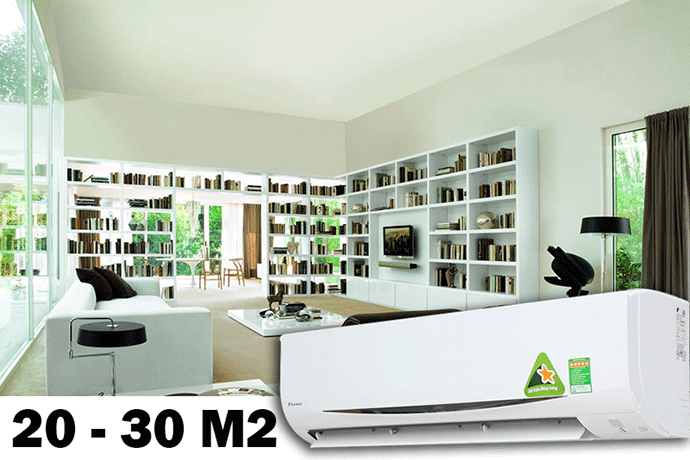 Điều hòa Daikin 2 chiều 18.000BT FTXV50QVMV thích hợp lắp cho phòng 20-30 m2