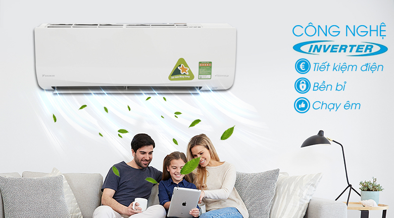 FTKC25UAVMV đỉnh cao công nghệ tiết kiệm điện Inverter