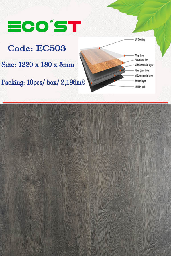 Sàn nhựa hèm khóa Ecost mã EC503