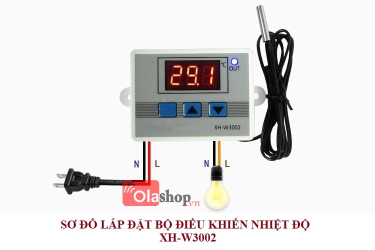 Hướng dẫn cài đặt bộ điều khiển nhiệt độ XH-W3002