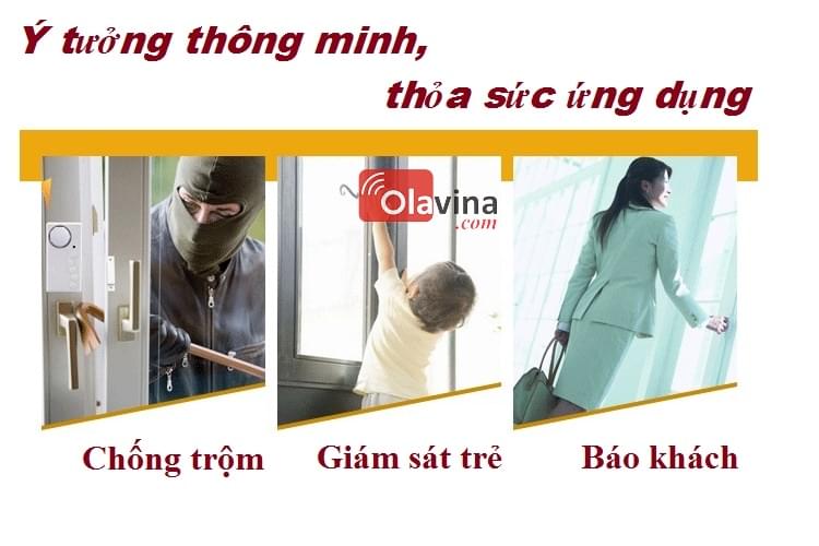 Báo động mở cửa điều khiển từ xa V1