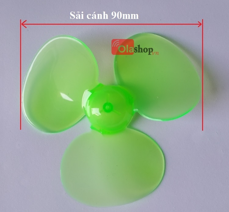 Cánh quạt 3 cánh đường kính 90mm trục 2mm