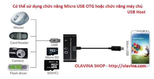 Cáp OTG đa năng 3 in 1