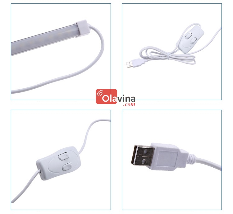 Đèn 60 Led 3 màu ánh sáng cắm cổng USB