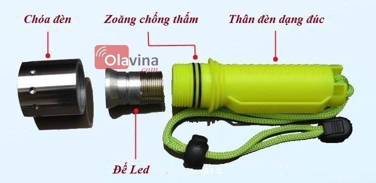 Đèn pin lặn nước Cree XML-T6