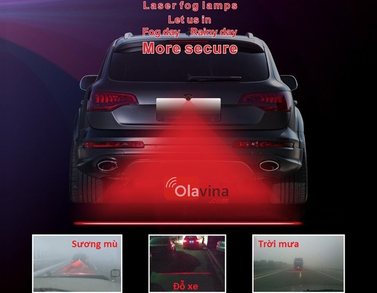 Đèn sương mù, đèn phanh laser ô tô, xe máy