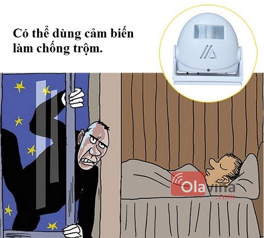 Chuông báo khách cảm biến hồng ngoại Ver 1