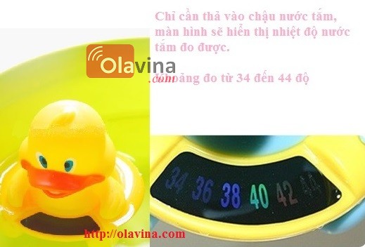 Thiết bị đo nhiệt độ nước tắm cho bé