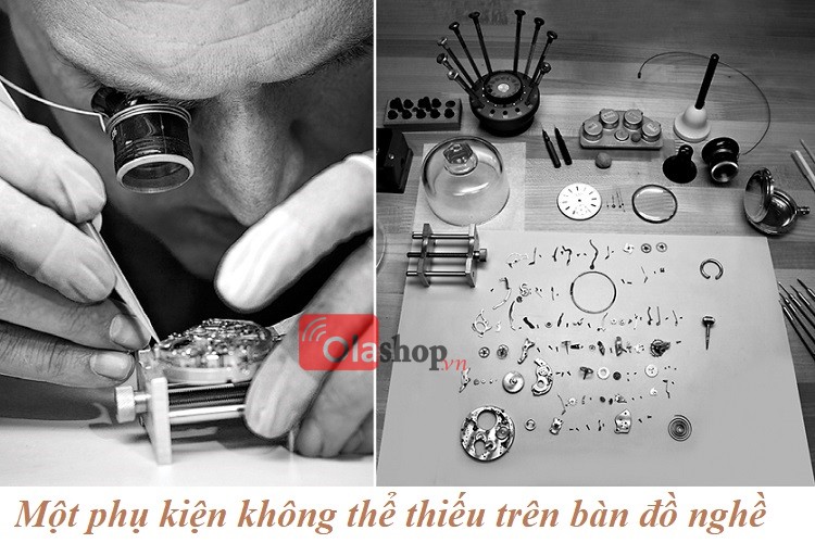 Gọng kính lúp kẹp mắt